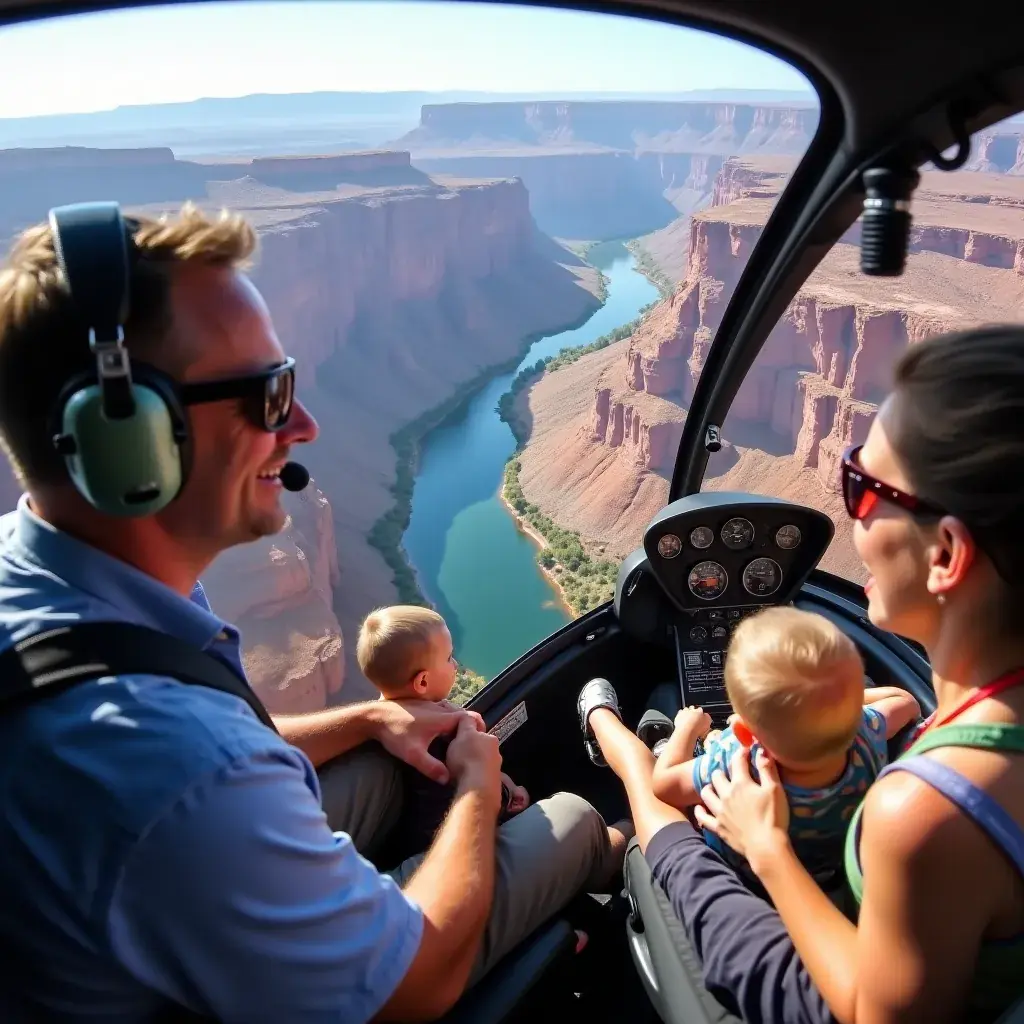 Grupa turystów zwiedzających Wielki Kanion w słoneczny dzień